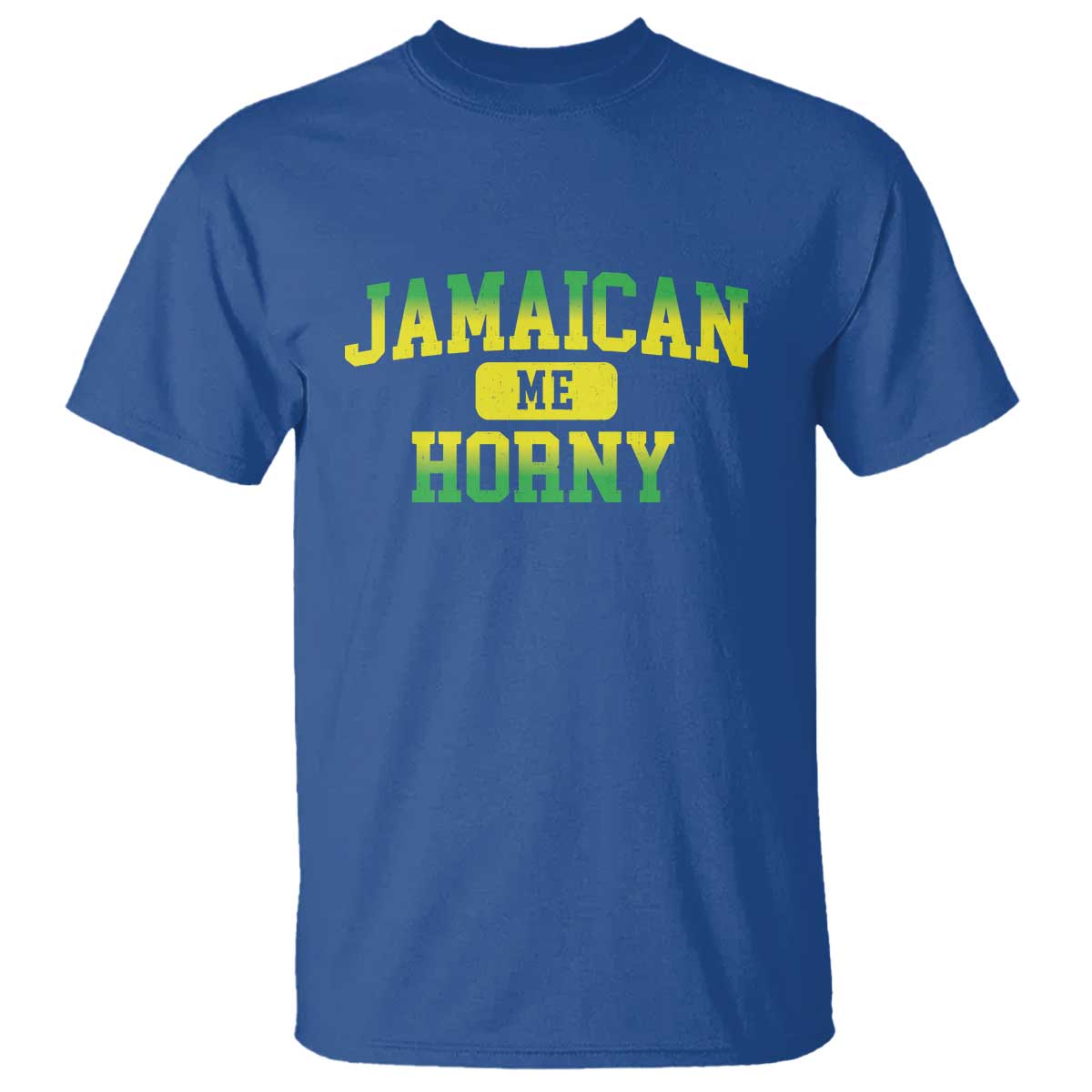Jamaican Me Horny T Shirt Funny Caribbean Party - Wonder Print Shop