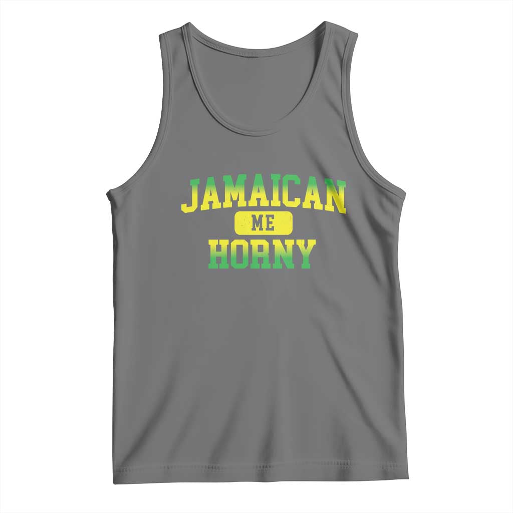 Jamaican Me Horny Tank Top Funny Caribbean Party - Wonder Print Shop