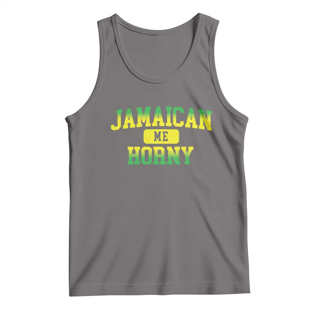 Jamaican Me Horny Tank Top Funny Caribbean Party - Wonder Print Shop