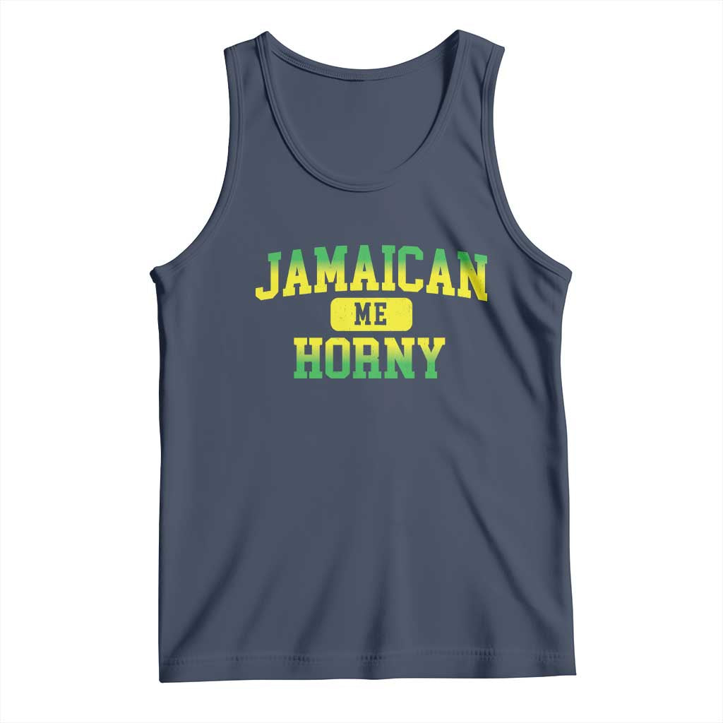 Jamaican Me Horny Tank Top Funny Caribbean Party - Wonder Print Shop