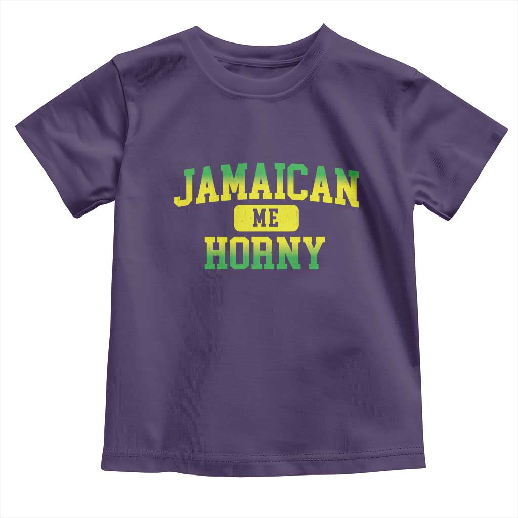 Jamaican Me Horny Toddler T Shirt Funny Caribbean Party - Wonder Print Shop