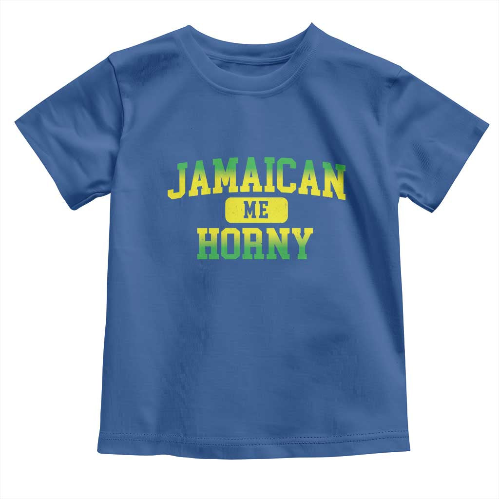 Jamaican Me Horny Toddler T Shirt Funny Caribbean Party - Wonder Print Shop
