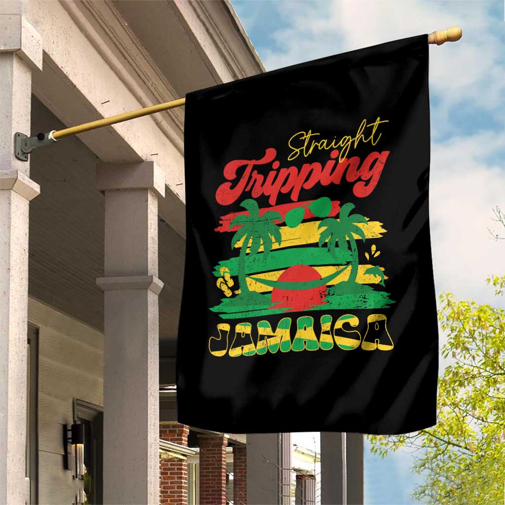 Jamaica Vacation Garden Flag Straight Trippin Jamaica Family Girls Trip - Wonder Print Shop