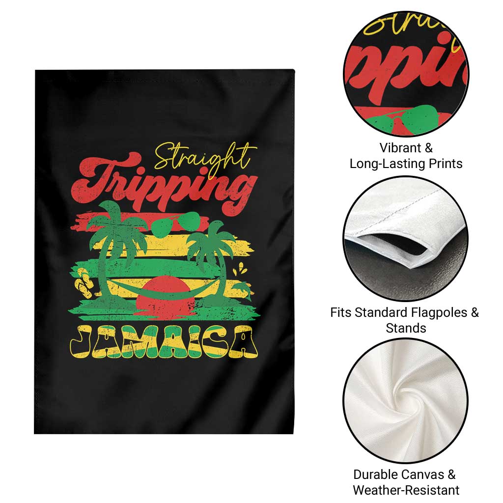 Jamaica Vacation Garden Flag Straight Trippin Jamaica Family Girls Trip - Wonder Print Shop