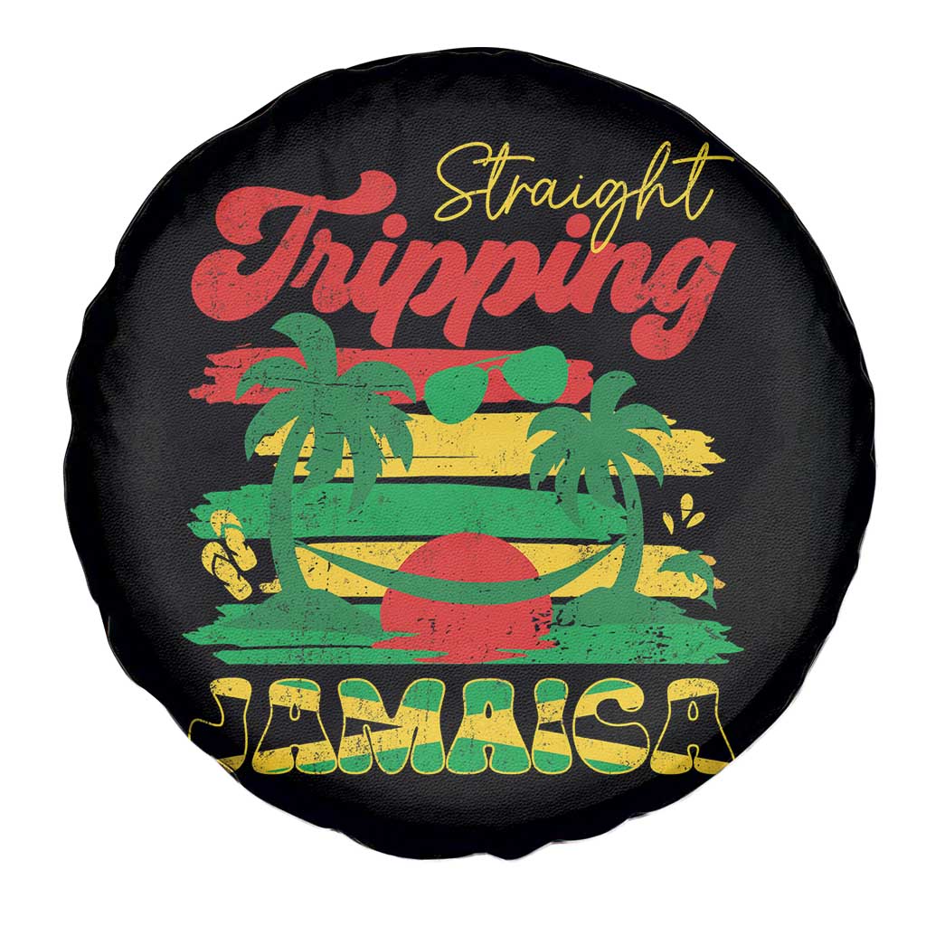 Jamaica Vacation Spare Tire Cover Straight Trippin Jamaica Family Girls Trip - Wonder Print Shop