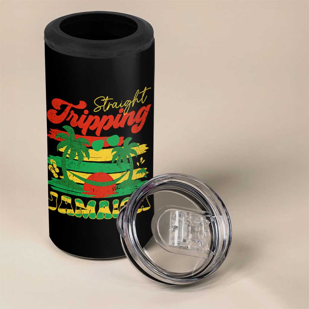 Jamaica Vacation 4 in 1 Can Cooler Tumbler Straight Trippin Jamaica Family Girls Trip - Wonder Print Shop
