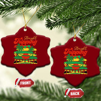 Jamaica Vacation Ceramic Ornament Straight Trippin Jamaica Family Girls Trip - Wonder Print Shop