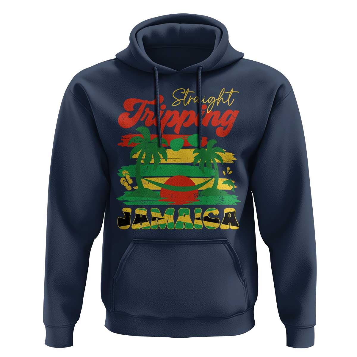Jamaica Vacation Hoodie Straight Trippin Jamaica Family Girls Trip - Wonder Print Shop
