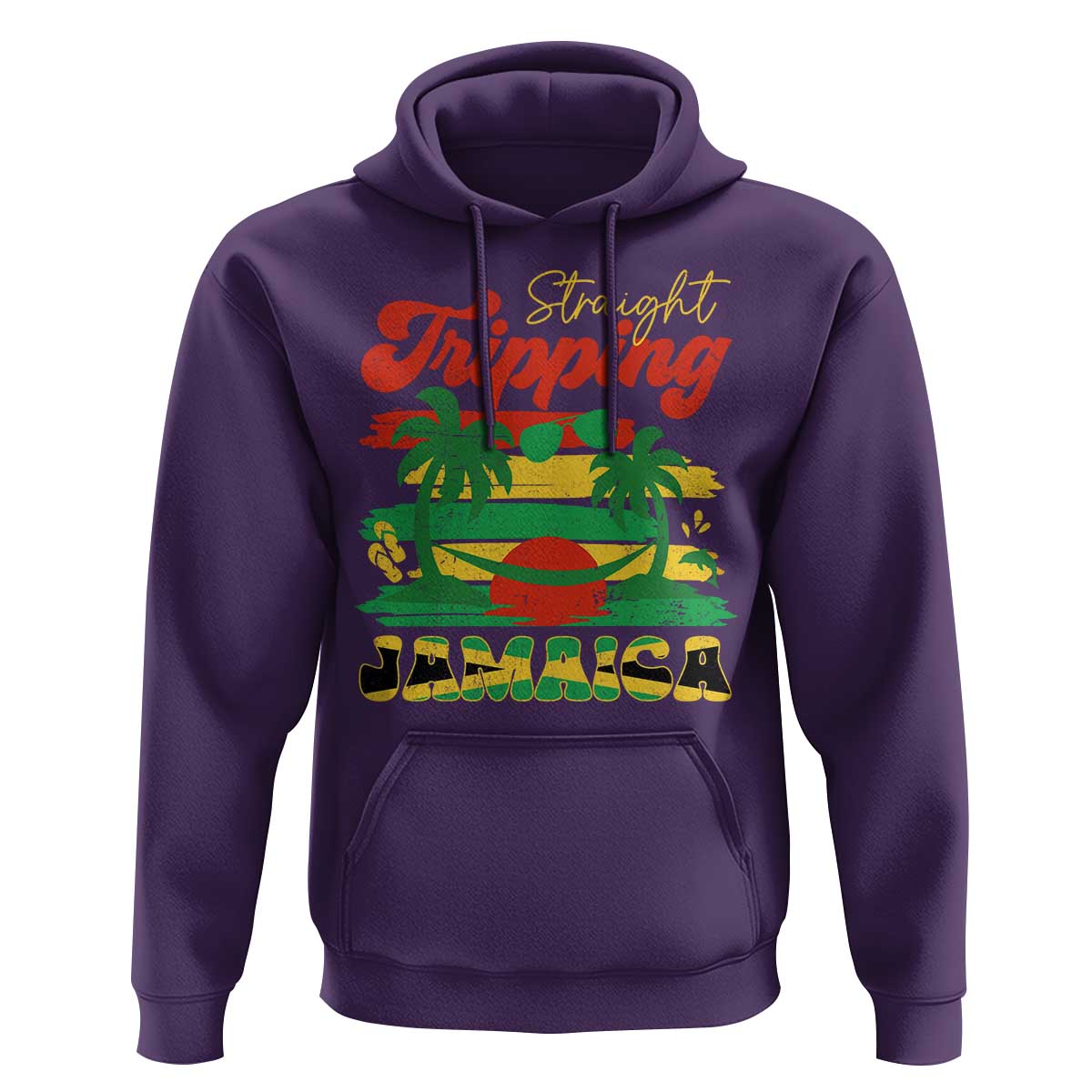 Jamaica Vacation Hoodie Straight Trippin Jamaica Family Girls Trip - Wonder Print Shop