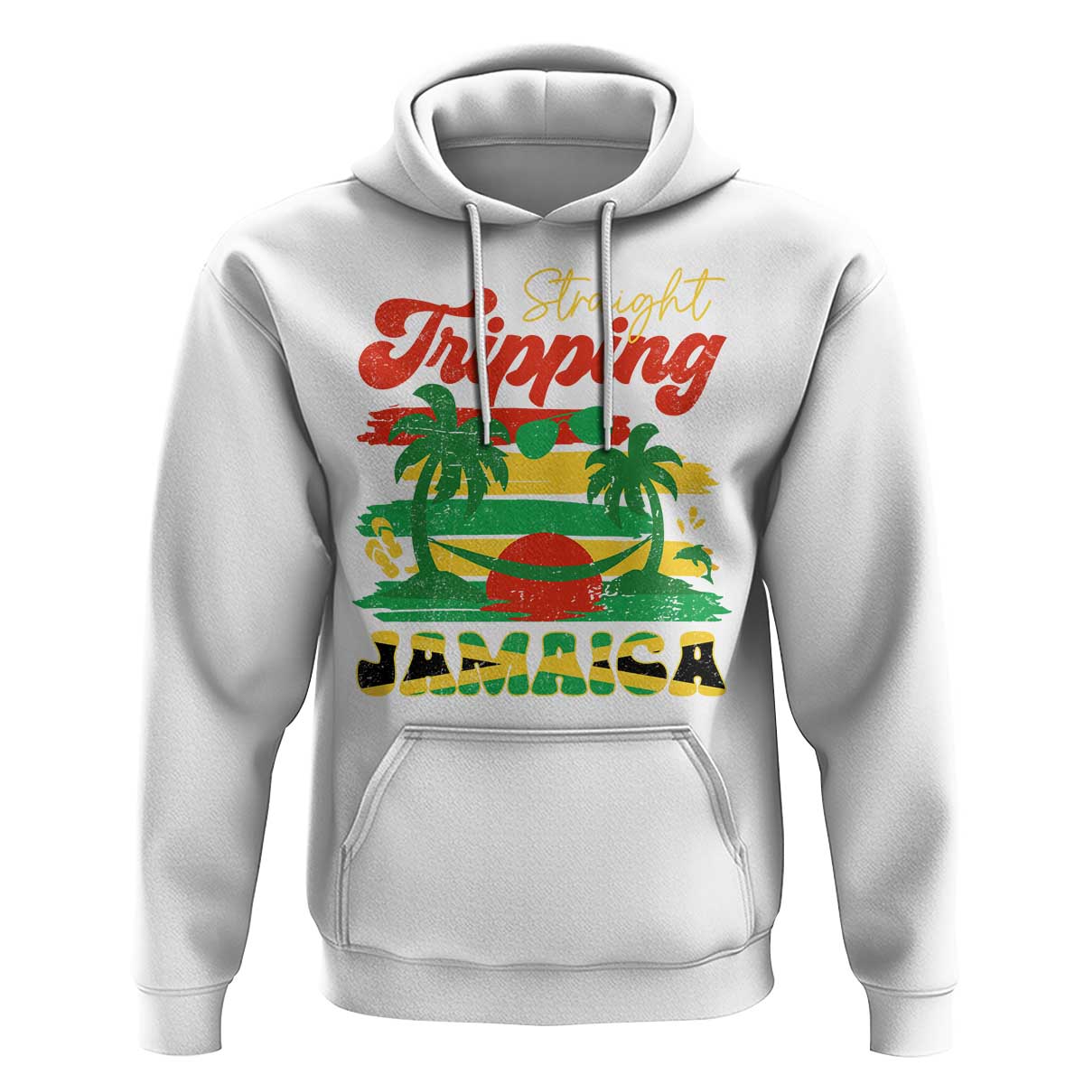 Jamaica Vacation Hoodie Straight Trippin Jamaica Family Girls Trip - Wonder Print Shop