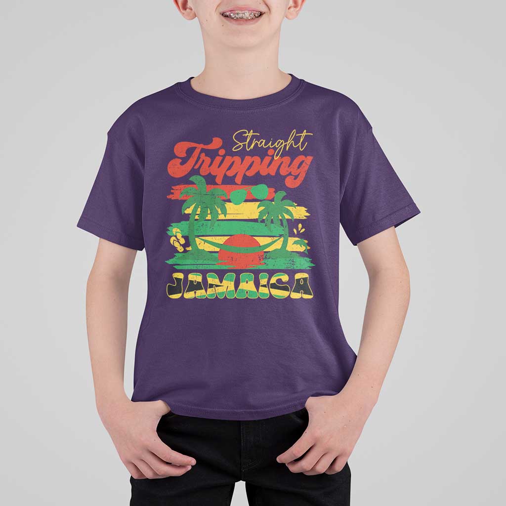 Jamaica Vacation T Shirt For Kid Straight Trippin Jamaica Family Girls Trip - Wonder Print Shop
