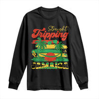 Jamaica Vacation Long Sleeve Shirt Straight Trippin Jamaica Family Girls Trip - Wonder Print Shop