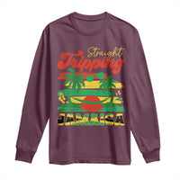 Jamaica Vacation Long Sleeve Shirt Straight Trippin Jamaica Family Girls Trip - Wonder Print Shop