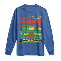 Jamaica Vacation Long Sleeve Shirt Straight Trippin Jamaica Family Girls Trip - Wonder Print Shop
