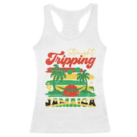 Jamaica Vacation Racerback Tank Top Straight Trippin Jamaica Family Girls Trip - Wonder Print Shop