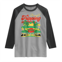 Jamaica Vacation Raglan Shirt Straight Trippin Jamaica Family Girls Trip - Wonder Print Shop