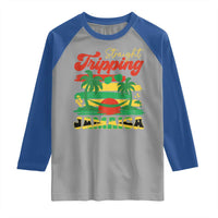 Jamaica Vacation Raglan Shirt Straight Trippin Jamaica Family Girls Trip - Wonder Print Shop
