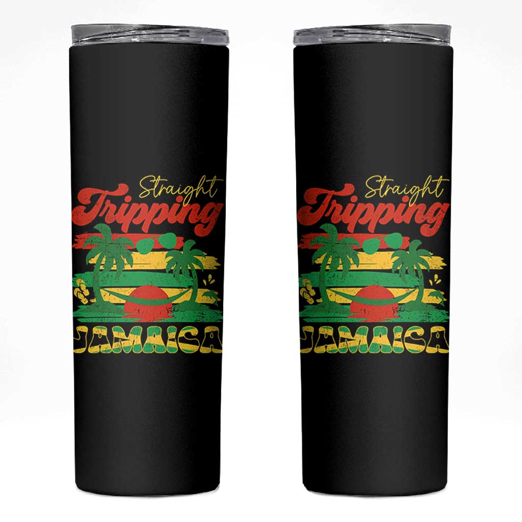 Jamaica Vacation Skinny Tumbler Straight Trippin Jamaica Family Girls Trip - Wonder Print Shop