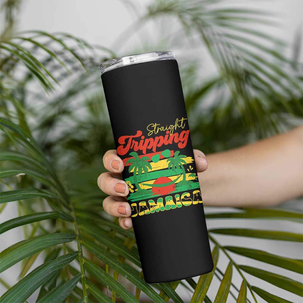 Jamaica Vacation Skinny Tumbler Straight Trippin Jamaica Family Girls Trip - Wonder Print Shop