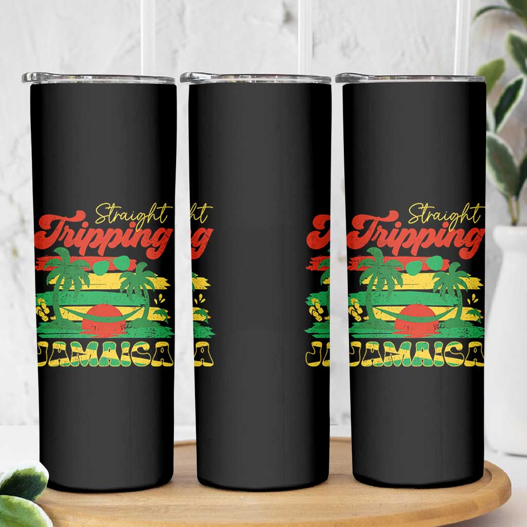 Jamaica Vacation Skinny Tumbler Straight Trippin Jamaica Family Girls Trip - Wonder Print Shop