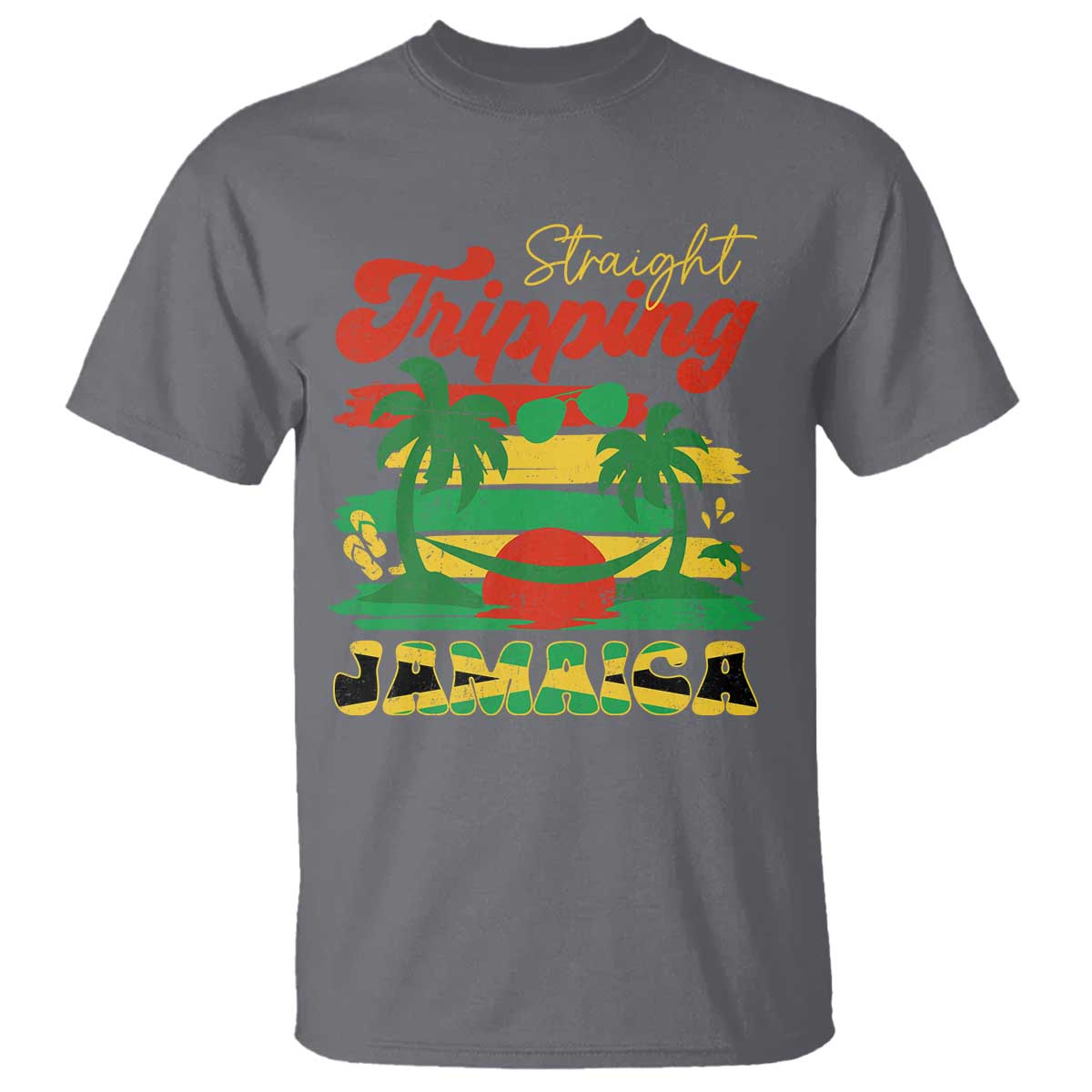 Jamaica Vacation T Shirt Straight Trippin Jamaica Family Girls Trip - Wonder Print Shop