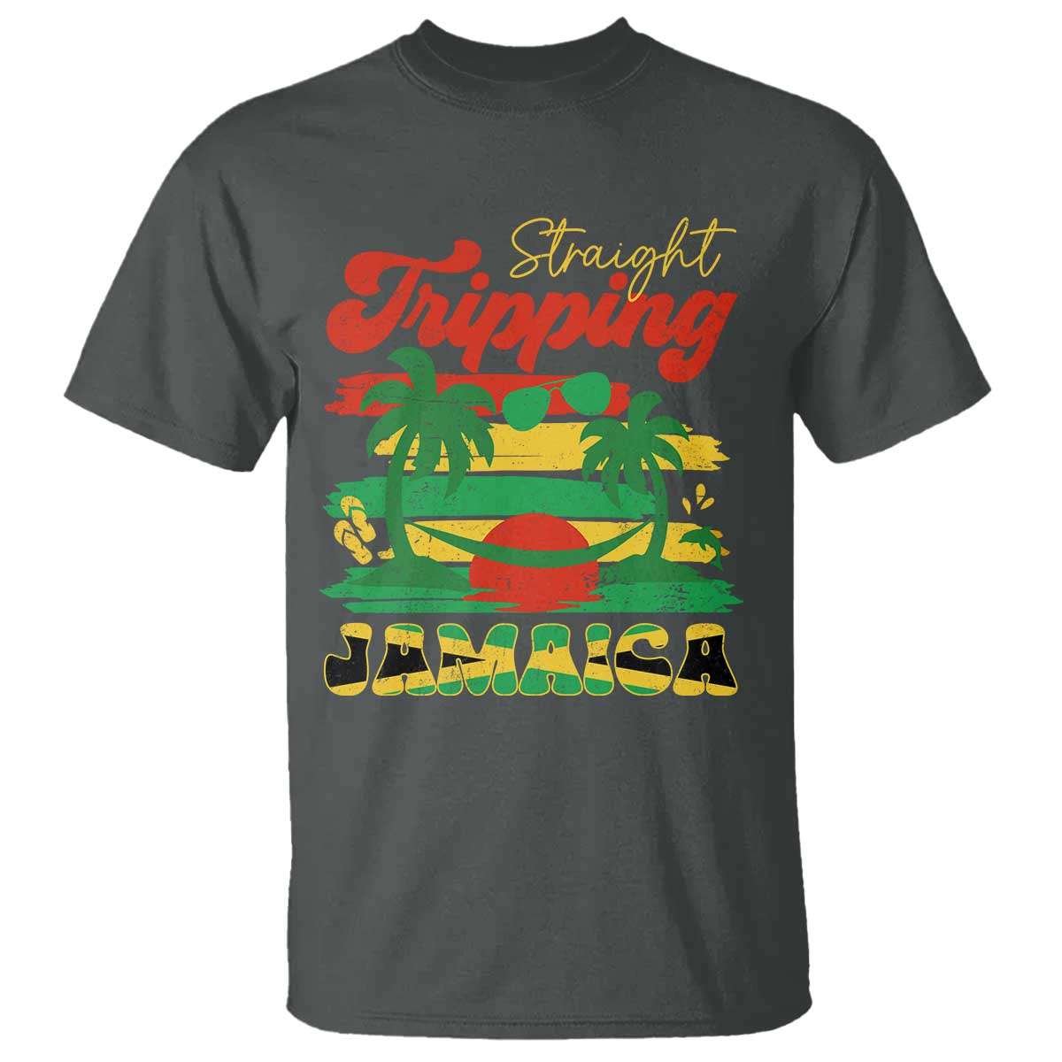 Jamaica Vacation T Shirt Straight Trippin Jamaica Family Girls Trip - Wonder Print Shop