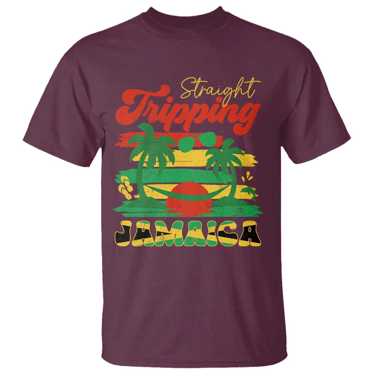 Jamaica Vacation T Shirt Straight Trippin Jamaica Family Girls Trip - Wonder Print Shop