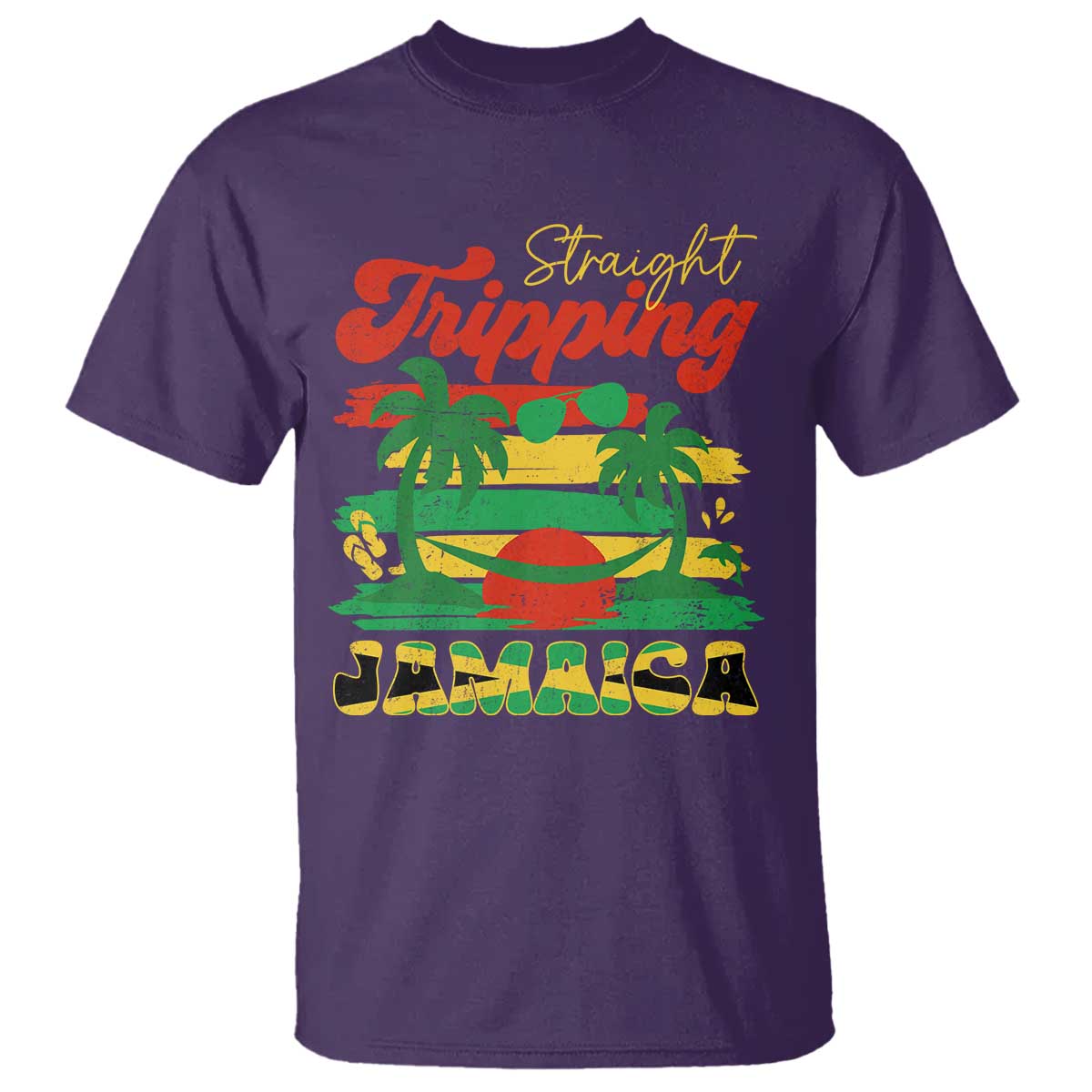 Jamaica Vacation T Shirt Straight Trippin Jamaica Family Girls Trip - Wonder Print Shop