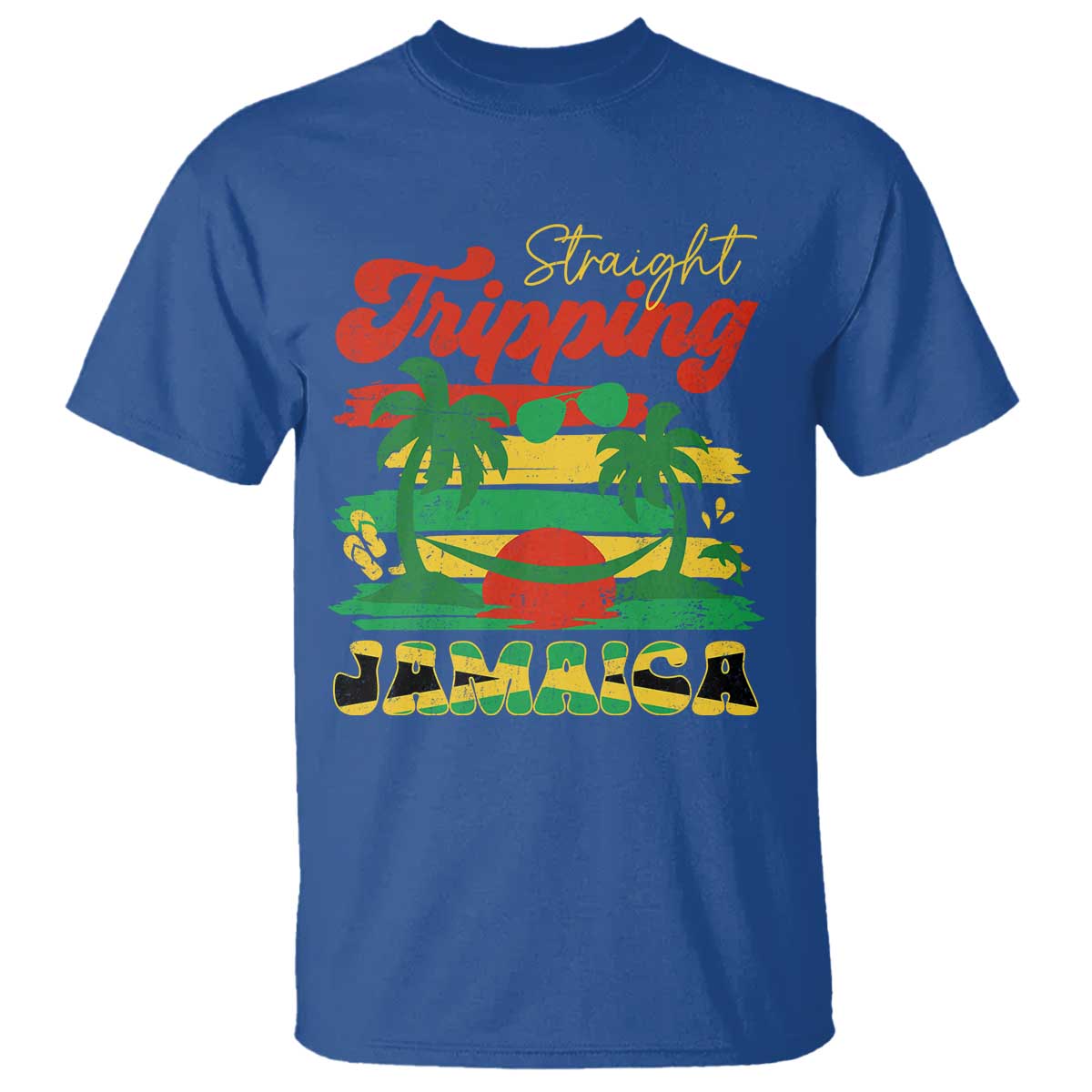 Jamaica Vacation T Shirt Straight Trippin Jamaica Family Girls Trip - Wonder Print Shop