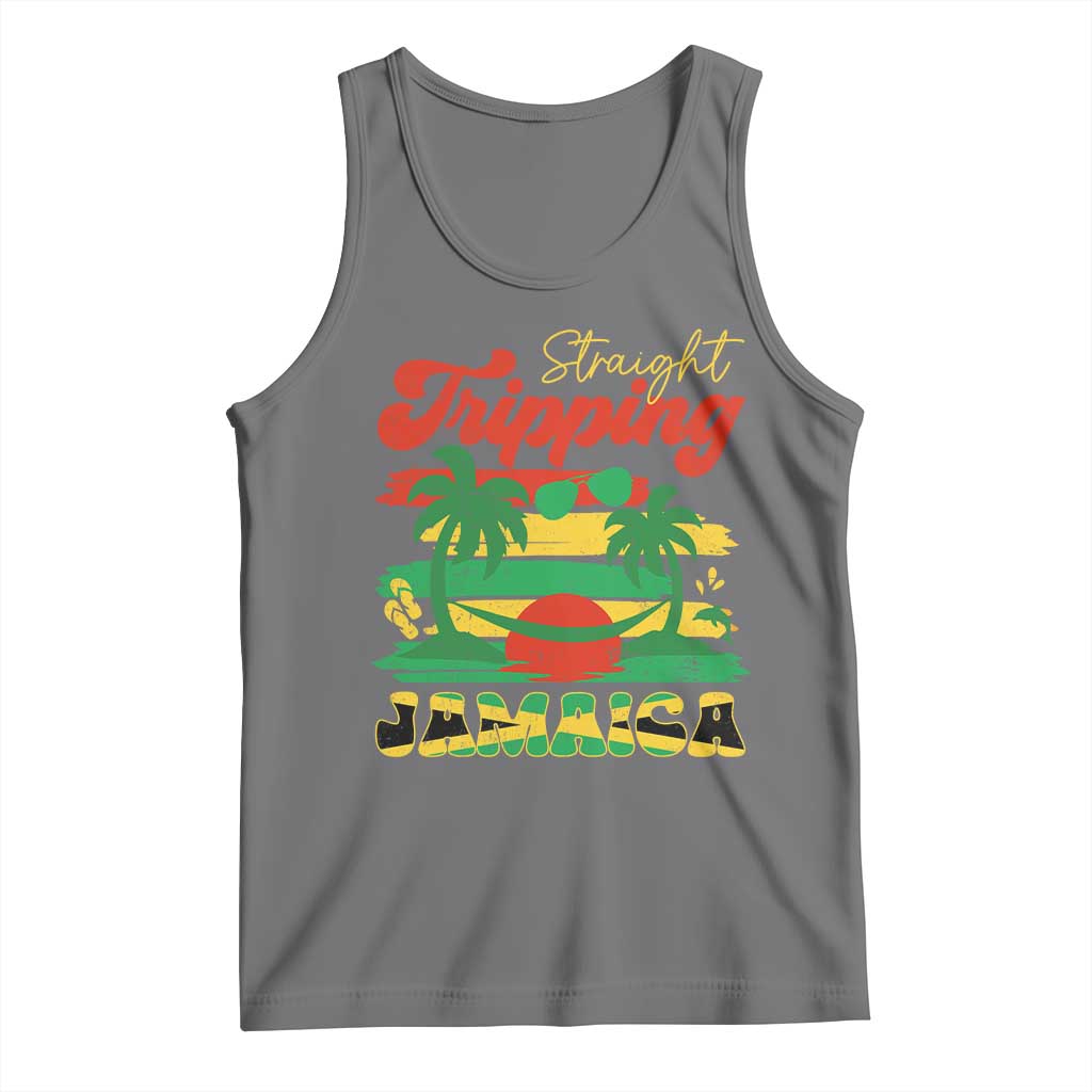 Jamaica Vacation Tank Top Straight Trippin Jamaica Family Girls Trip - Wonder Print Shop