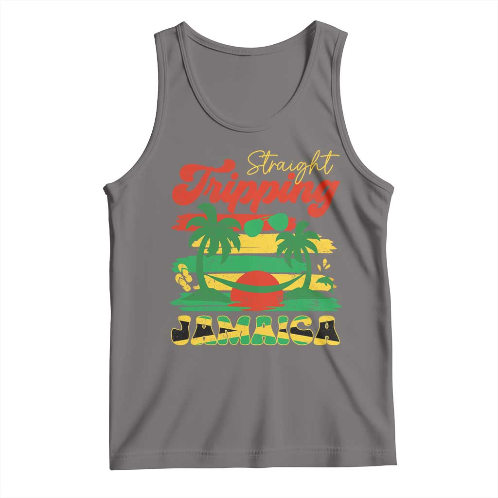 Jamaica Vacation Tank Top Straight Trippin Jamaica Family Girls Trip - Wonder Print Shop
