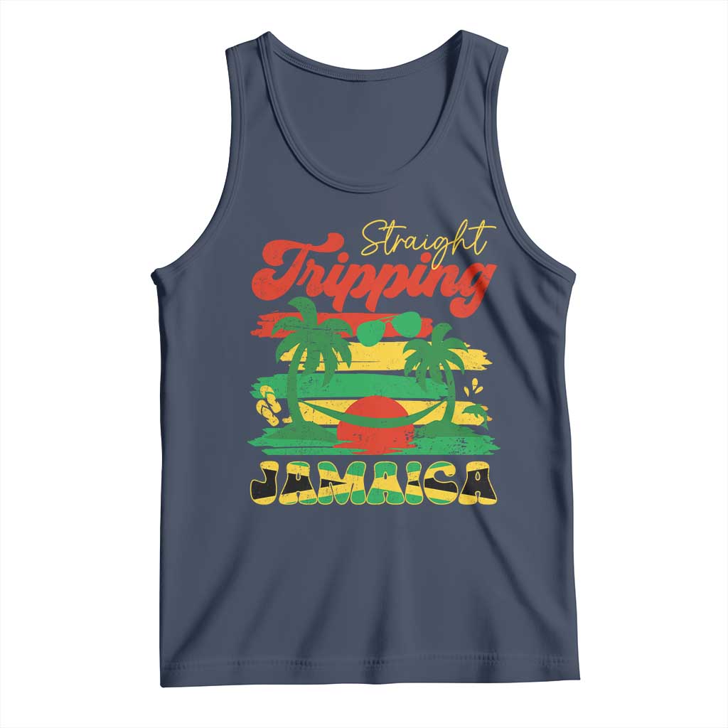 Jamaica Vacation Tank Top Straight Trippin Jamaica Family Girls Trip - Wonder Print Shop