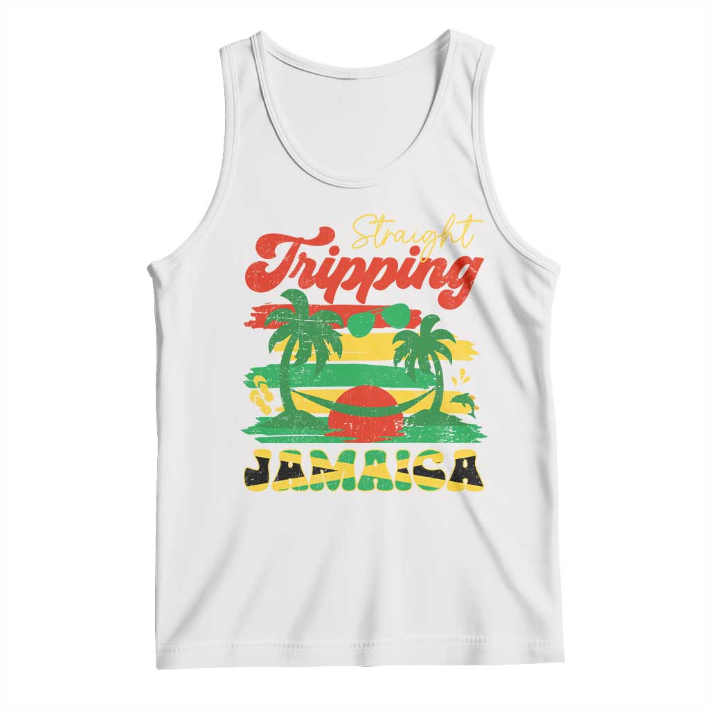Jamaica Vacation Tank Top Straight Trippin Jamaica Family Girls Trip - Wonder Print Shop