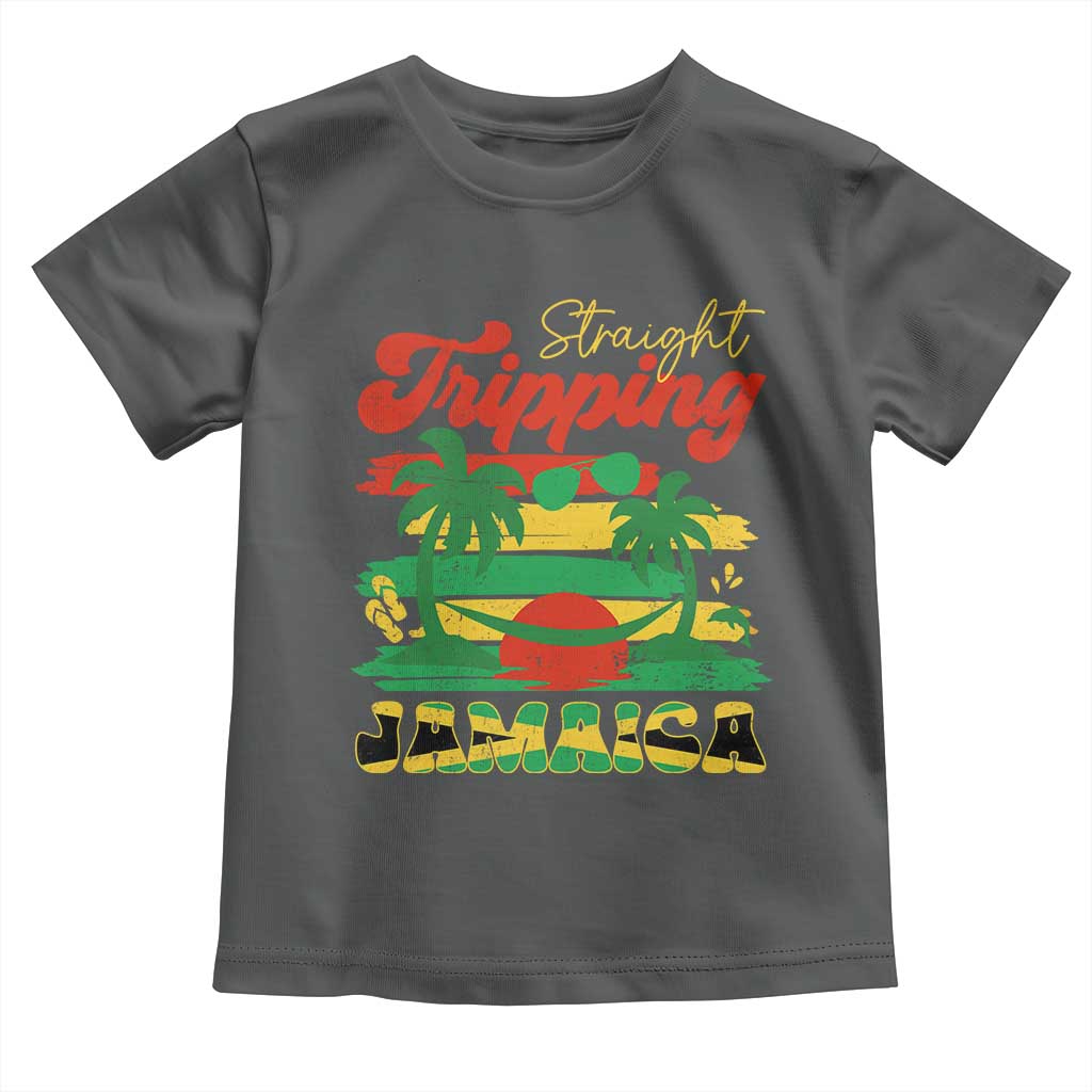 Jamaica Vacation Toddler T Shirt Straight Trippin Jamaica Family Girls Trip - Wonder Print Shop