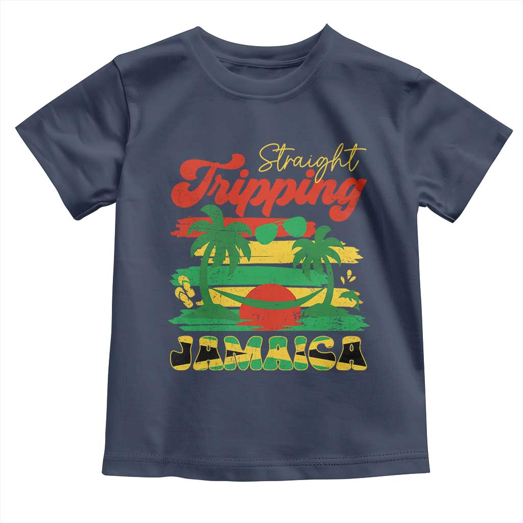 Jamaica Vacation Toddler T Shirt Straight Trippin Jamaica Family Girls Trip - Wonder Print Shop