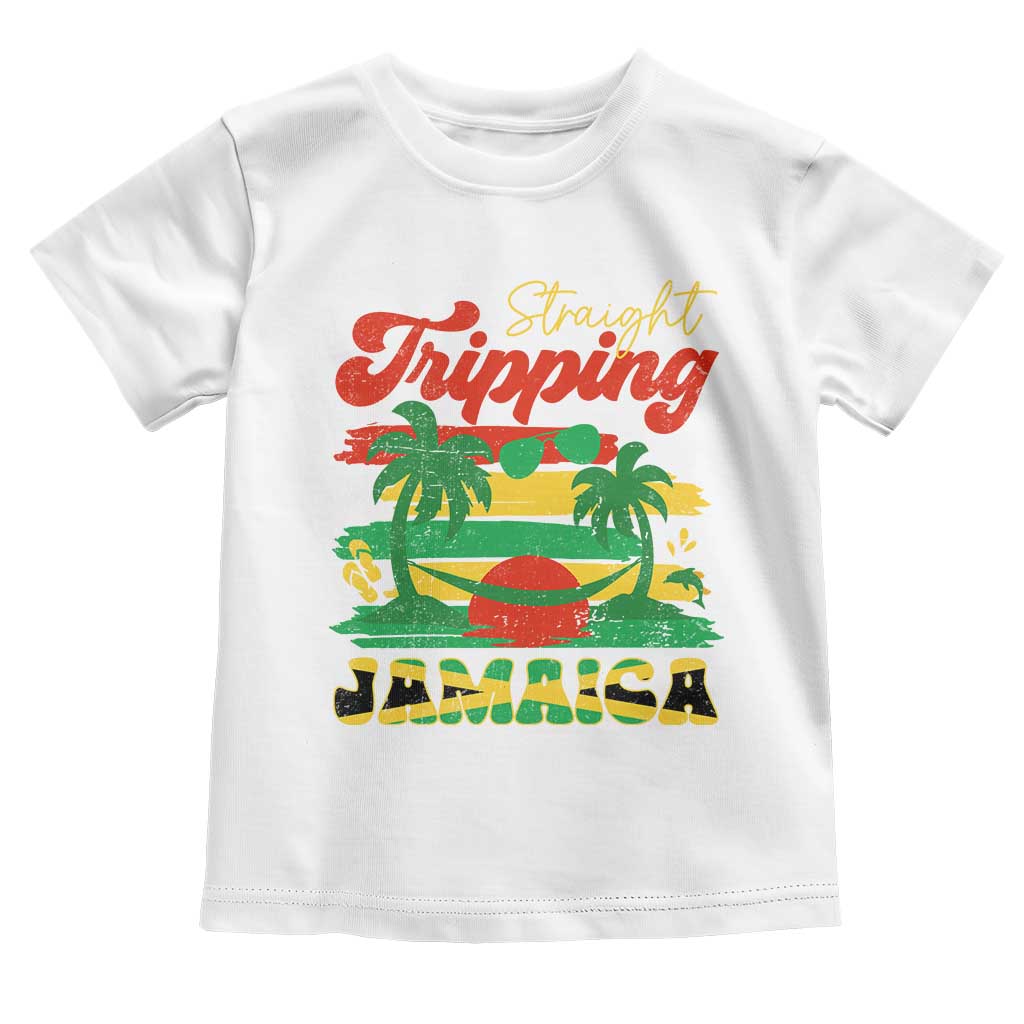 Jamaica Vacation Toddler T Shirt Straight Trippin Jamaica Family Girls Trip - Wonder Print Shop
