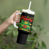 Jamaica Vacation Tumbler With Handle Straight Trippin Jamaica Family Girls Trip - Wonder Print Shop