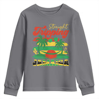 Jamaica Vacation Youth Sweatshirt Straight Trippin Jamaica Family Girls Trip - Wonder Print Shop