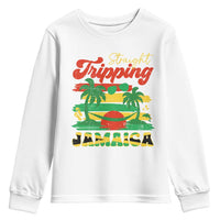Jamaica Vacation Youth Sweatshirt Straight Trippin Jamaica Family Girls Trip - Wonder Print Shop