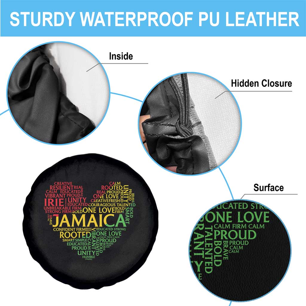 Jamaica Reggae Spare Tire Cover One Love Rasta Culture - Wonder Print Shop
