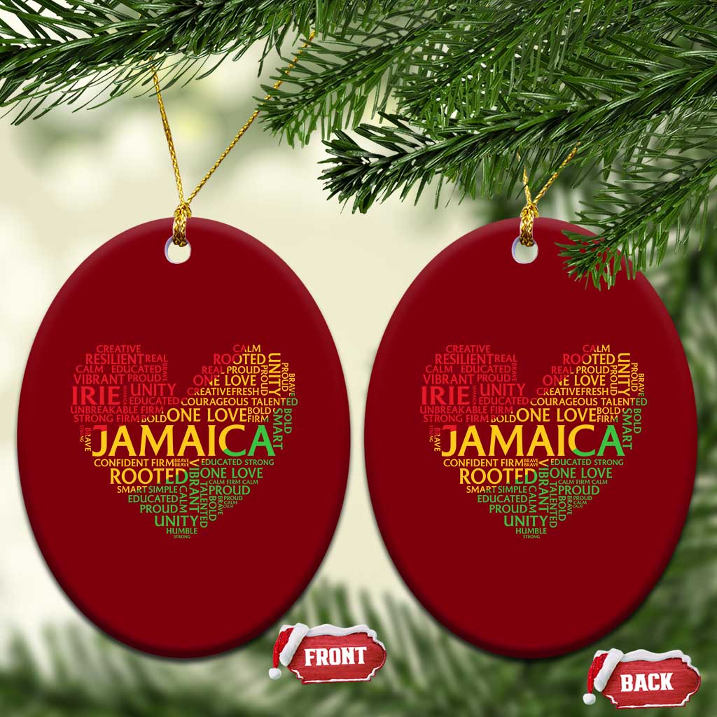 Jamaica Reggae Ceramic Ornament One Love Rasta Culture - Wonder Print Shop