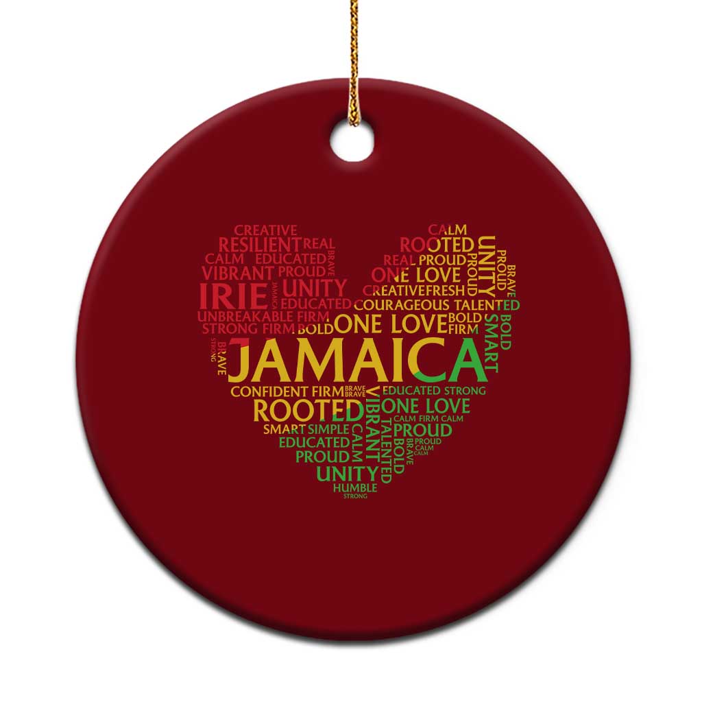 Jamaica Reggae Ceramic Ornament One Love Rasta Culture - Wonder Print Shop