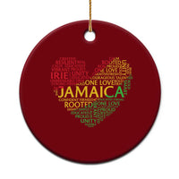 Jamaica Reggae Ceramic Ornament One Love Rasta Culture - Wonder Print Shop