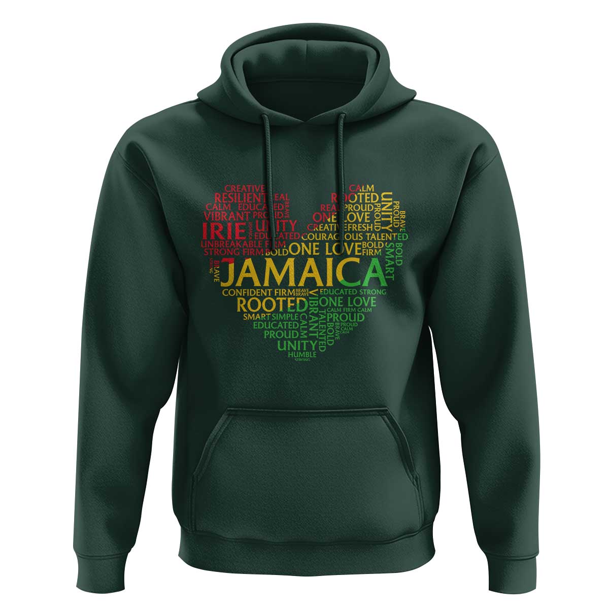 Jamaica Reggae Hoodie One Love Rasta Culture - Wonder Print Shop