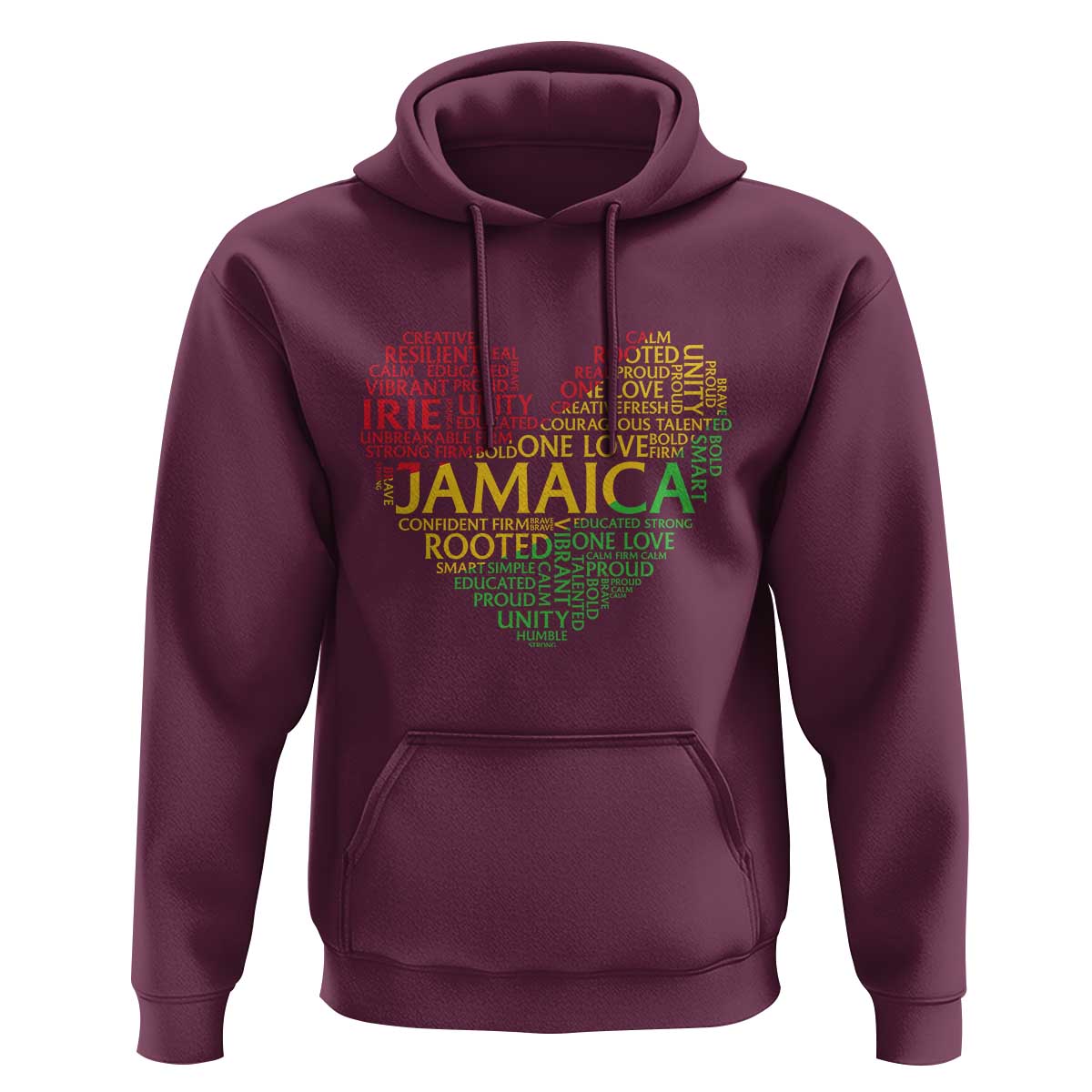 Jamaica Reggae Hoodie One Love Rasta Culture - Wonder Print Shop