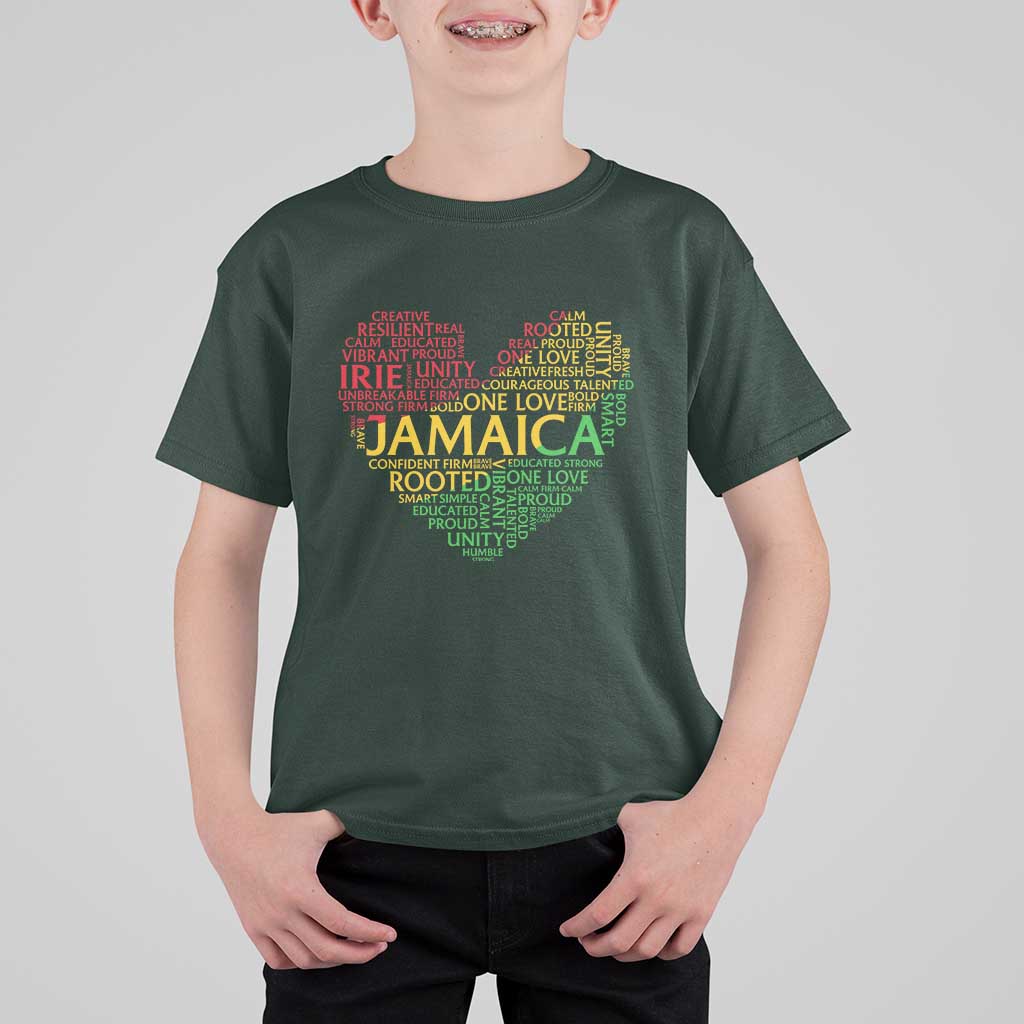 Jamaica Reggae T Shirt For Kid One Love Rasta Culture - Wonder Print Shop