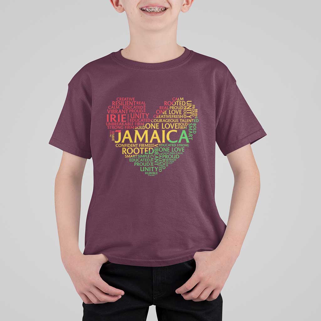 Jamaica Reggae T Shirt For Kid One Love Rasta Culture - Wonder Print Shop