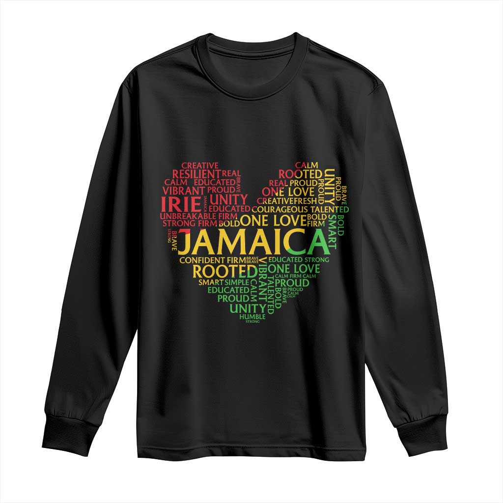 Jamaica Reggae Long Sleeve Shirt One Love Rasta Culture - Wonder Print Shop