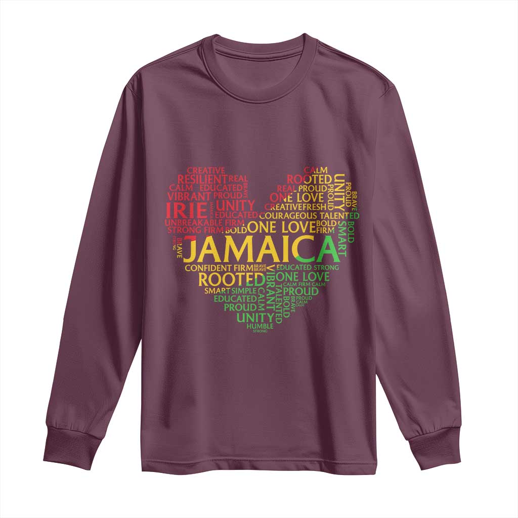 Jamaica Reggae Long Sleeve Shirt One Love Rasta Culture - Wonder Print Shop