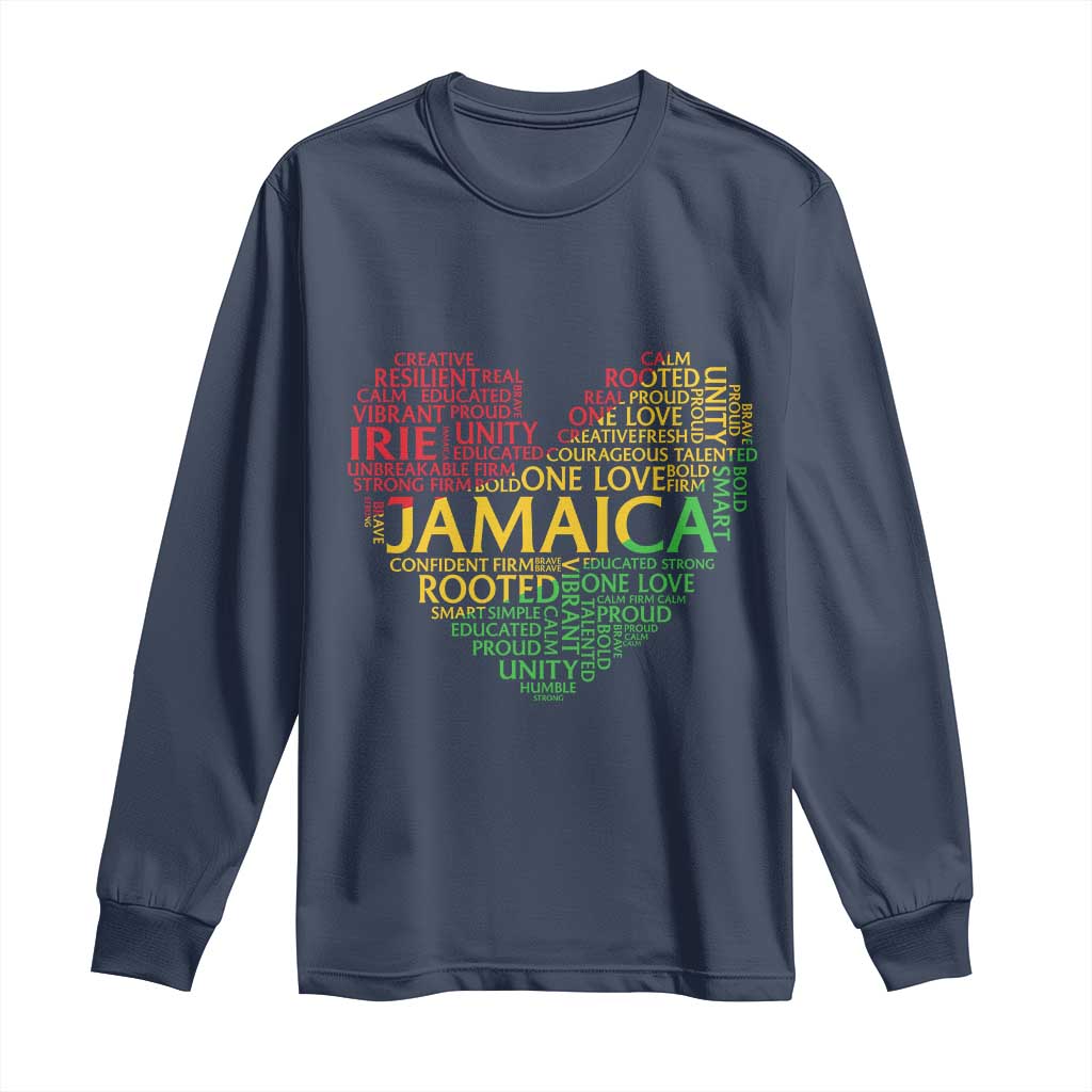 Jamaica Reggae Long Sleeve Shirt One Love Rasta Culture - Wonder Print Shop